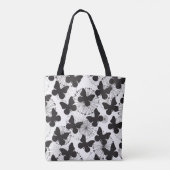 patroon van een vlinder tote bag (Achterkant)