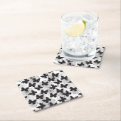 patroon van een vlinder vierkante kartonnen onderzetter (Insitu)