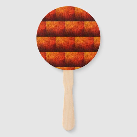 patroon van geperst kopercircuit handwaaier (Voorkant)