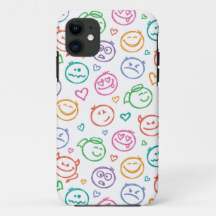 patroon van glimlachen iPhone 11 hoesje