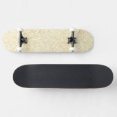 patroon van goudflorale bladeren skateboard (Horizontaal)