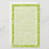 patroon van groene Limoen Briefpapier (Voorkant / Achterkant)