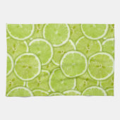 patroon van groene Limoen Theedoek (Horizontaal)