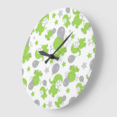 Patroon van groene olifanten, luifantennestelaars, grote klok (Hoek)