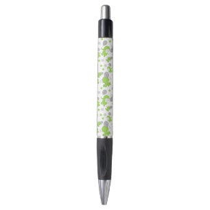 Patroon van groene olifanten, luifantennestelaars, pen