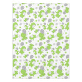 Patroon van groene olifanten, luifantennestelaars, tafelkleed (Voorkant)