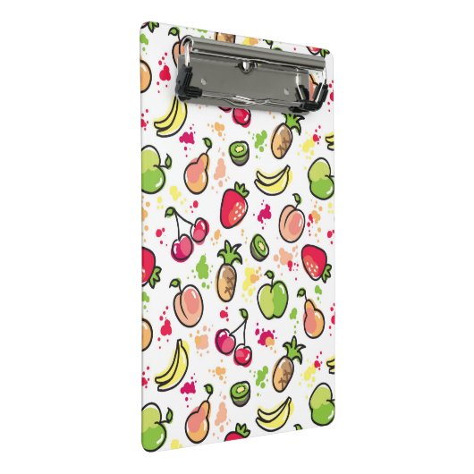 patroon van handgemaakte vruchten mini klembord (Schuin)