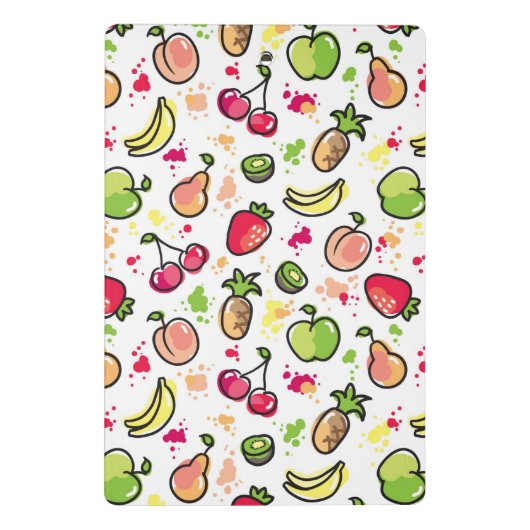 patroon van handgemaakte vruchten mini klembord (Achterkant)