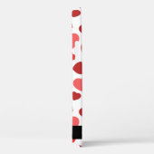 Patroon van harten, rode harten, Jouw naam Case-Mate iPhone Case (Achterkant / Rechts)