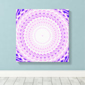 patroon van heldere paarse cirkels canvas afdruk (Insitu (Houten vloer))