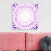 patroon van heldere paarse cirkels canvas afdruk (Insitu (Woonkamer))