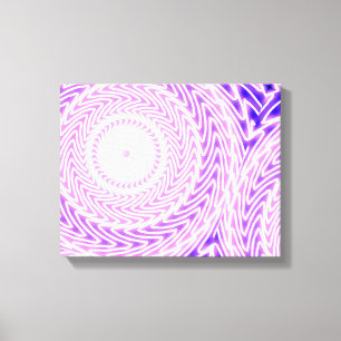 patroon van heldere paarse cirkels canvas afdruk