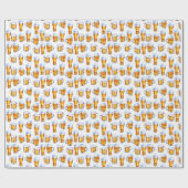 patroon van het afgekoeld bierfeest cadeaupapier (Vlak)