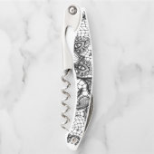 Patroon van het Kant van Mandala van de Krabbel Kurkentrekker (Voorkant)