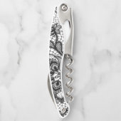 Patroon van het Kant van Mandala van de Krabbel Kurkentrekker (Achterkant)