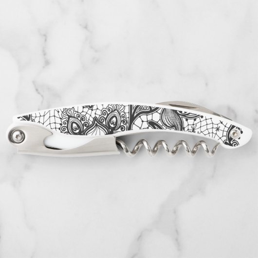 Patroon van het Kant van Mandala van de Krabbel Kurkentrekker (Voorkant)