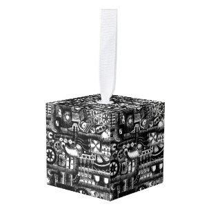 patroon van het mechanisme van het steampunktekenm ornament