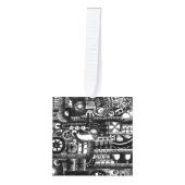 patroon van het mechanisme van het steampunktekenm ornament (Voorkant)