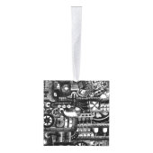 patroon van het mechanisme van het steampunktekenm ornament (Rechts)