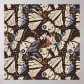  patroon van het oppervlak van vlinders. kleurrijk poster (Voorkant)