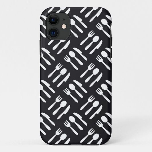 patroon van het vorkspleetmes Case-Mate iPhone case (Achterkant)