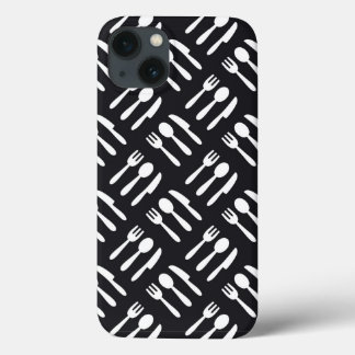 patroon van het vorkspleetmes iPhone 13 hoesje