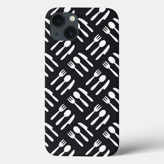 patroon van het vorkspleetmes Case-Mate iPhone case (Achterkant)