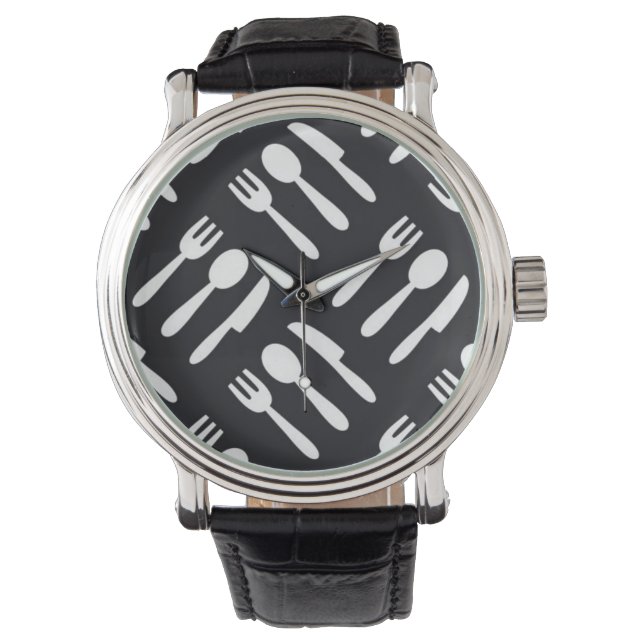 patroon van het vorkspleetmes horloge (Voorkant)