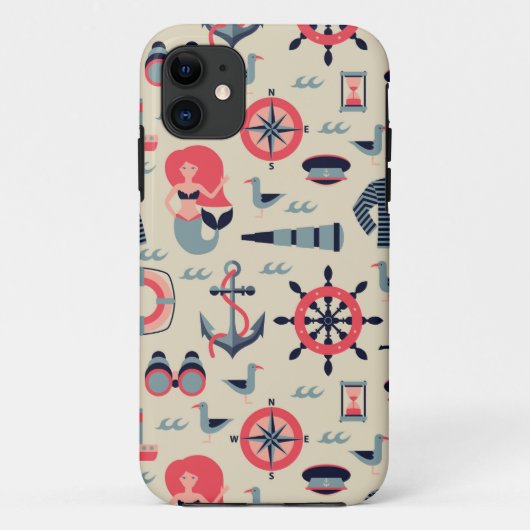 Patroon van het zeeleven Case-Mate iPhone case (Achterkant)