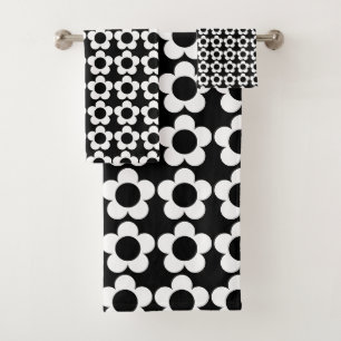  patroon van hippie bloemen bad handdoek