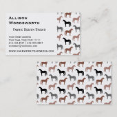 Patroon van Horse Lover Visitekaartje (Voorkant / Achterkant)