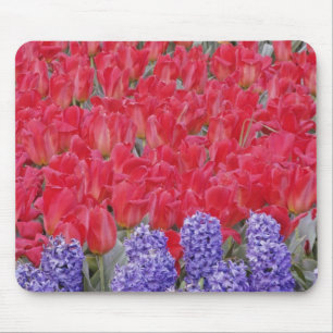 Patroon van hyacinten, tulpen en narcissen, muismat