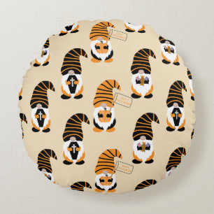 Patroon van kabouters, Halloween kabouters Trick o Rond Kussen