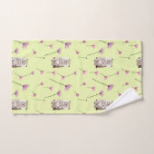 patroon van kat en bloemen bad handdoek (Handdoek)