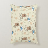 patroon van kat en vis accent kussen (Voorkant(Verticaal))