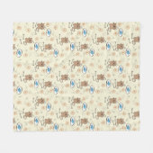 patroon van kat en vis fleece deken (Voorkant (Horizontaal))