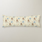 patroon van kat en vis lichaamskussen (Voorkant)