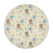 patroon van kat en vis snijplank (Voorkant)