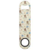 patroon van kat en vis speed flessenopener (Achterkant)