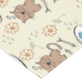 patroon van kat en vis tafelkleed (Gekanteld)