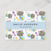 Patroon van Katten, Huisdierenwinkel, Kattenoppas, Visitekaartje (Voorkant)