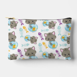 Patroon van katten, kattenkatten, Kittens, vis Etui