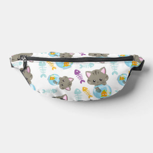 Patroon van katten, kattenkatten, Kittens, vis Heuptasje