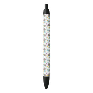 Patroon van katten, kattenkatten, Kittens, vis Zwarte Inkt Pen
