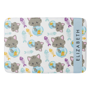Patroon van katten, schattige katten, kittens, Jou Badmat