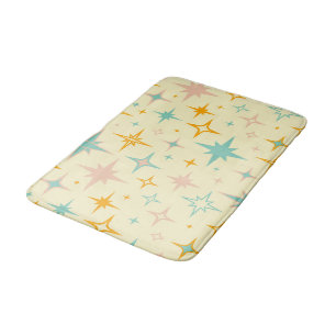 Patroon van kleurrijke retro sterren badmat