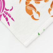 patroon van krabben fleece deken (Hoek)