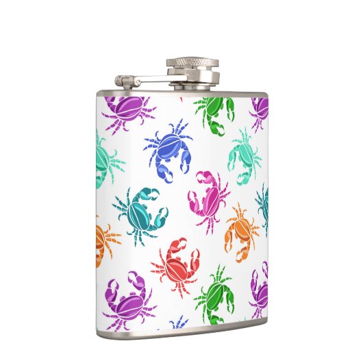 patroon van krabben heupfles (Rechts)