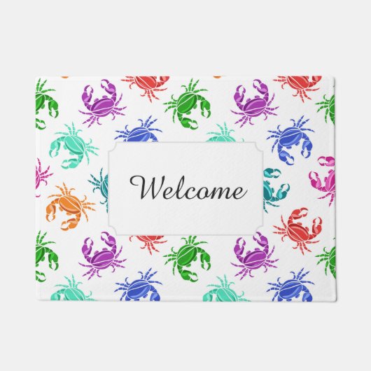 patroon van krabben | Jouw tekst toevoegen Deurmat (Voorkant)