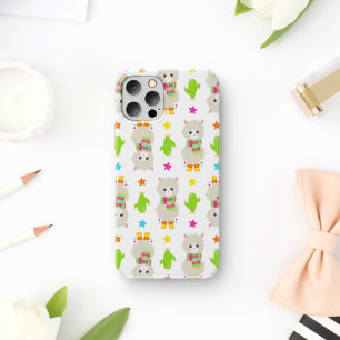 Patroon van lama's, Cute Llamas, Alpacas, Cactus iPhone 11 Hoesje